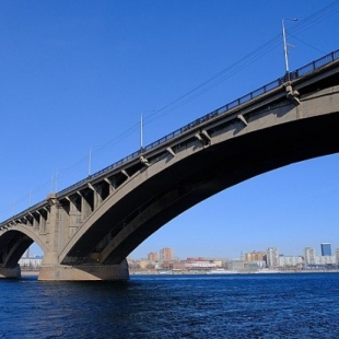 Фотография достопримечательности Коммунальный мост через Енисей