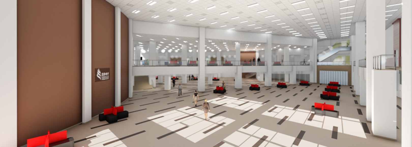 Фотография фойе Холл 5 Конгрессно–выставочного центра ДВФУ