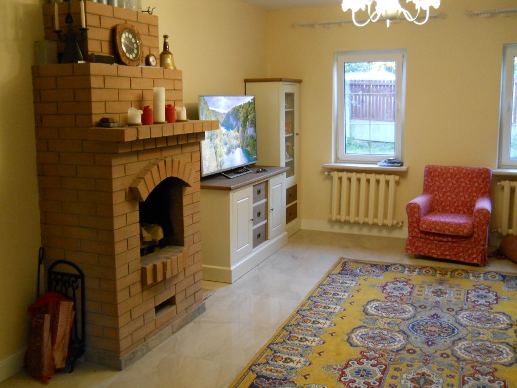 Фотография Коттеджа Частный дом с камином на берегу реки