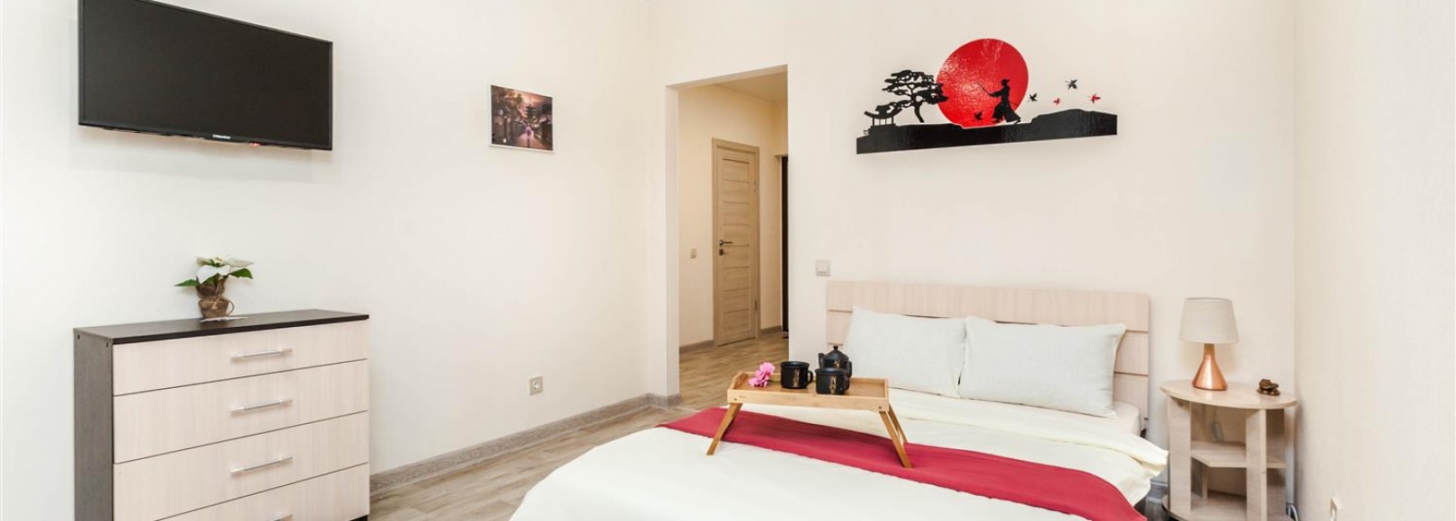 Фотография квартиры Однокомнатная квартира для размещения до четырех человек в новом жилом комплексе Кристалл