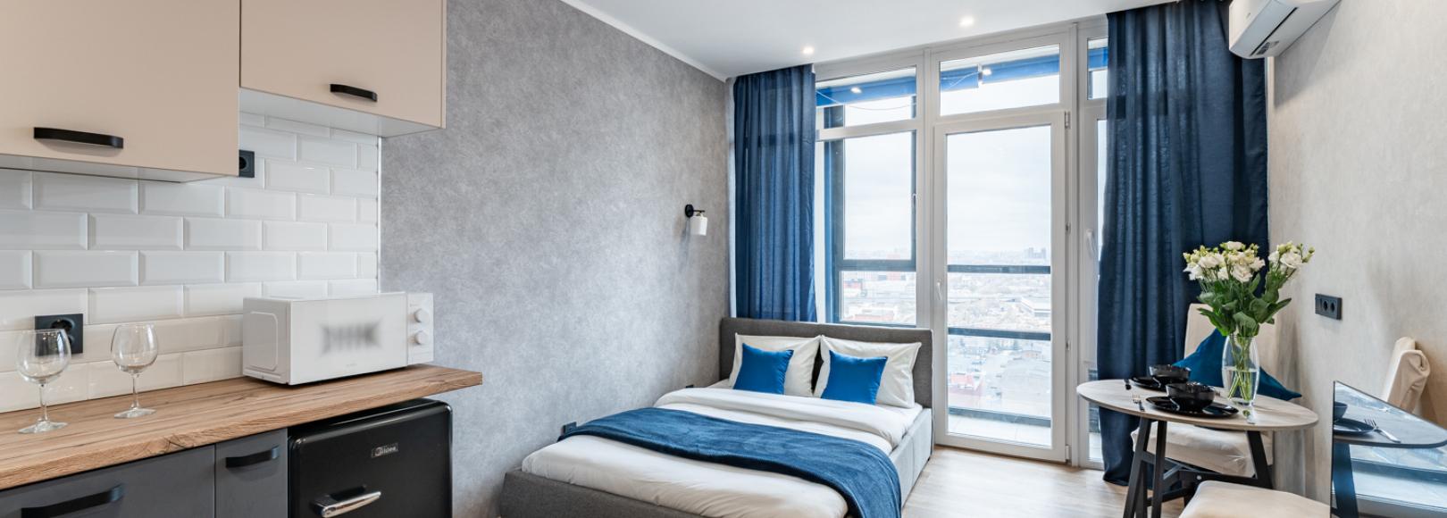 Фотография квартиры Стильные апартаменты с панорамным видом на Москву