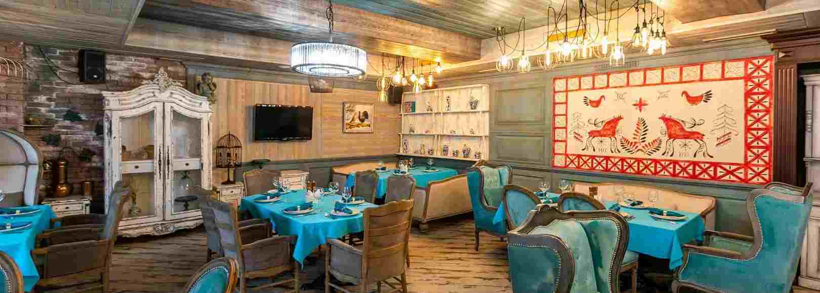 Фотография банкетного зала Банкетный зал ресторана Клюква