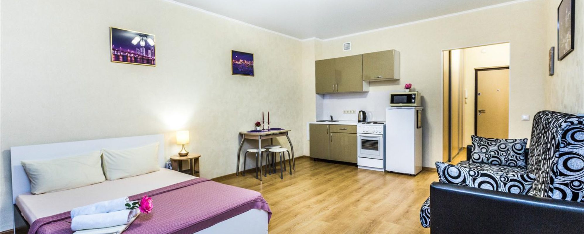 Фотографии квартиры Однокомнатная квартира в новом доме в центре Тюмени после ремонта