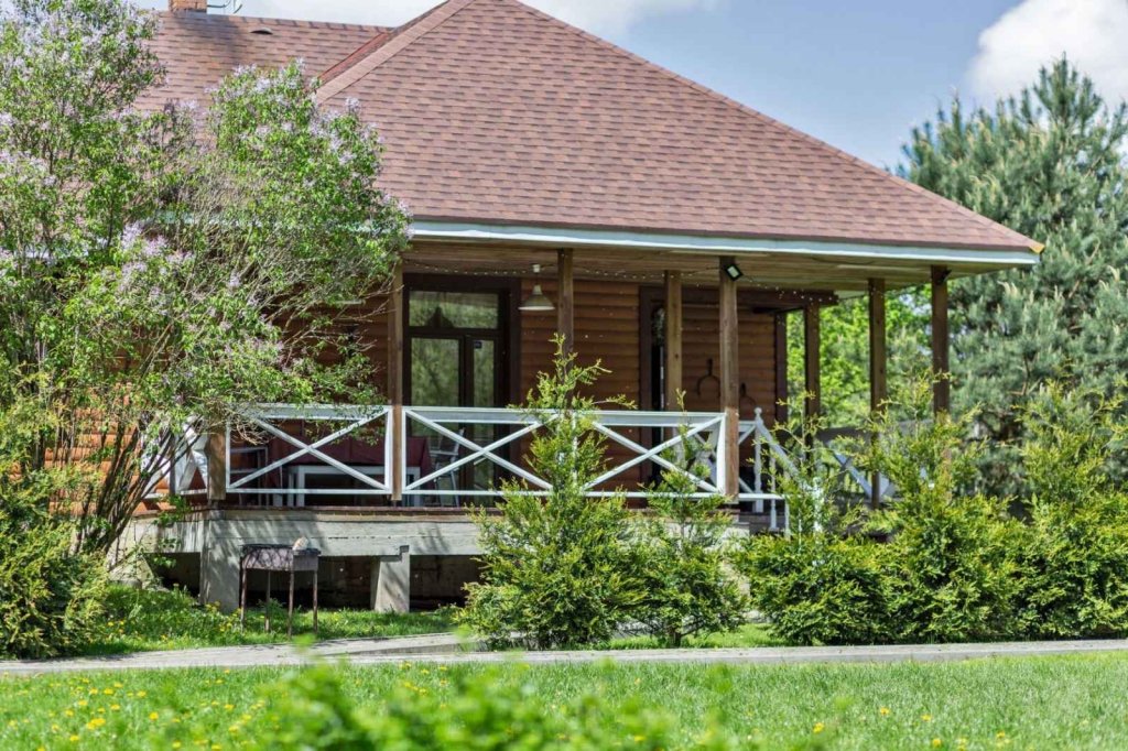 Фотография Коттеджа Частный дом Двухуровневый коттедж с открытой террасой