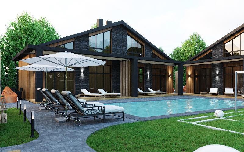 Фотография Коттеджа Шале Лофт Коттеджи Река-Река